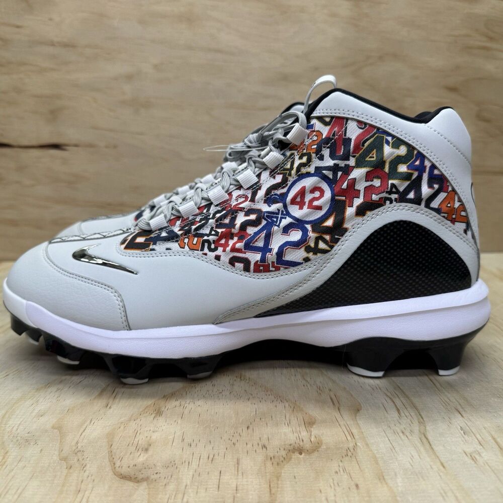 NEW Nike Griffey 2 MCS Jackie Robinson Day Baseball Cleats HJ4509-001 Mens Sz 13